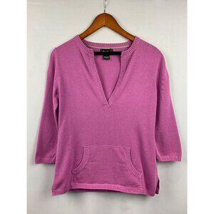 Eddie Bauer Womens Pink Cotton Pullover Sweater S